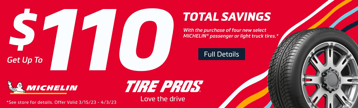 Michelin Tire Rebate Banner