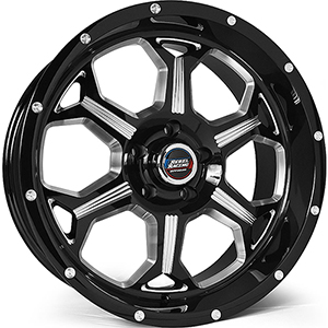Rebel Racing Offroad Fortress 101 Black W/ Machined Face