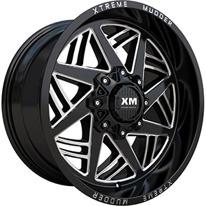 Xtreme Mudder XM345 Gloss Black Milled