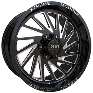 Xtreme Mudder XM346 Gloss Black Milled