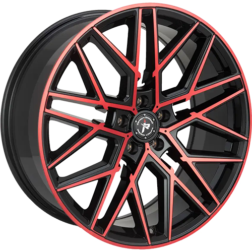 Impact 602 Gloss Black W/ Red Machined Face