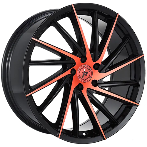Impact 608 Gloss Black W/ Machined Face & Red Tint