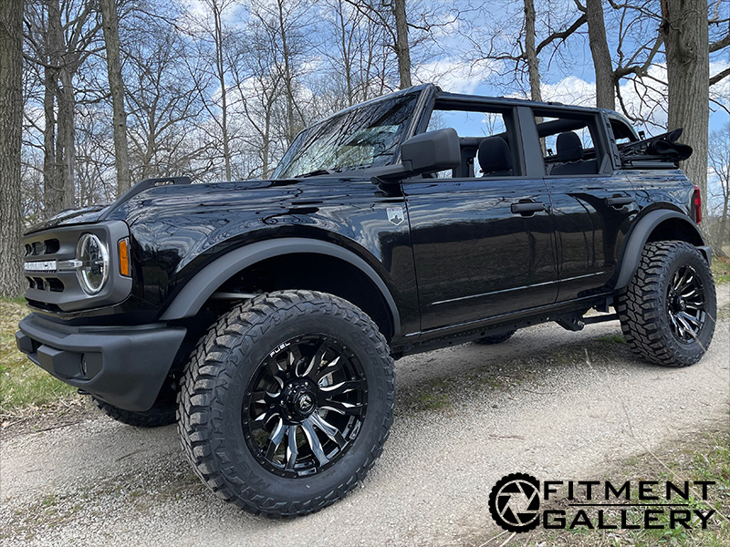 2021 Ford Bronco Big Bend Fuel Blitz 20x9 Mastercraft Courser Mxt 2in Rough Country Suspension 