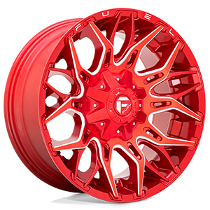 Fuel Offroad D771 Twitch Candy Red Milled Wheel
