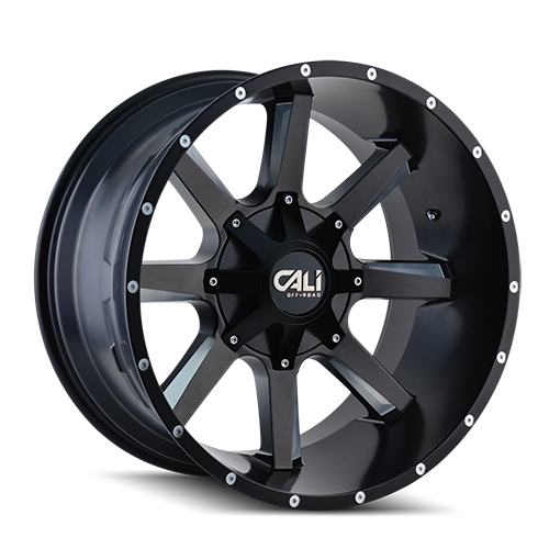Cali Offroad Busted 9100 Satin Black W/ Milled Spokes Photo