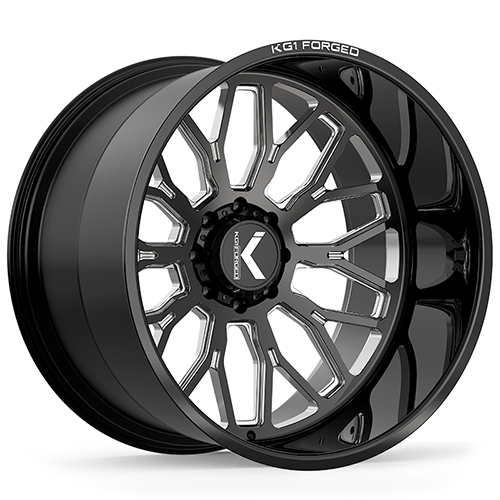 KG1 Forged Jacked KC019 Gloss Black Premium Milled Photo